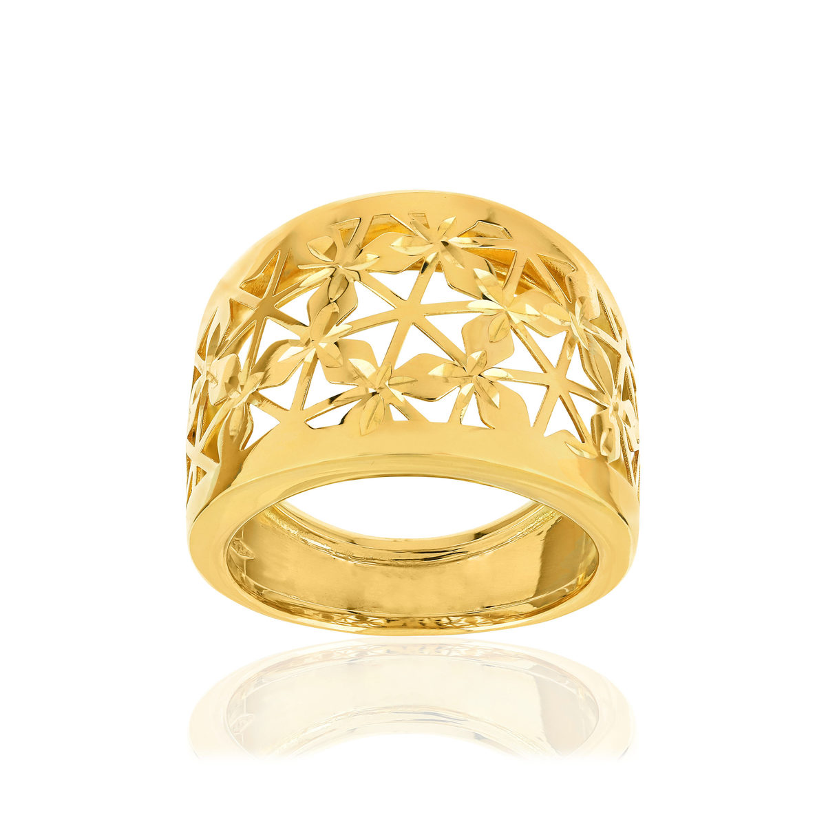 Bague or jaune 375