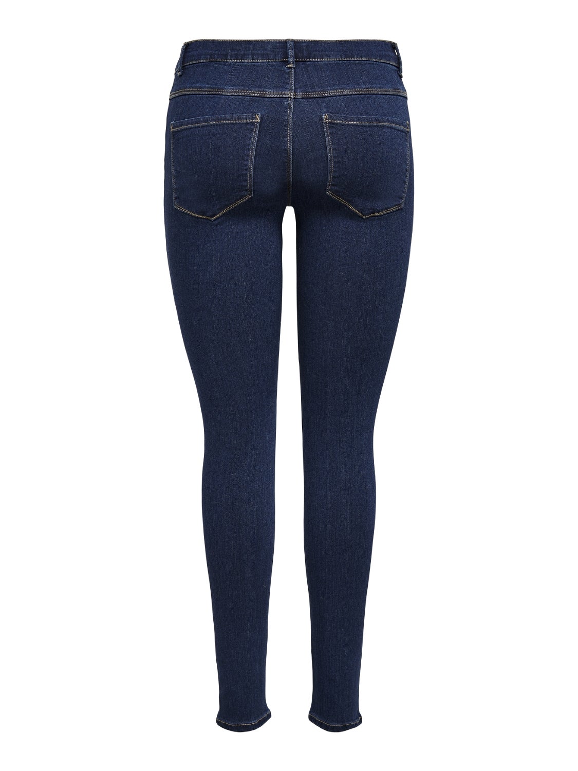 ONLRAIN Mittlere Taille Skinny Fit Jeans Dark Blue Denim