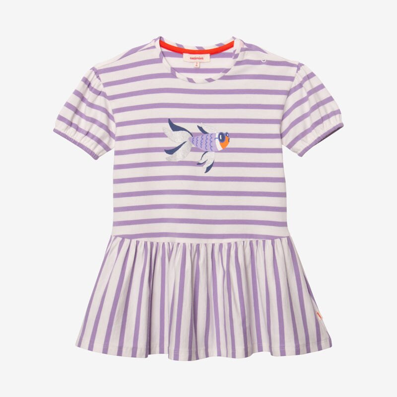 Robe bébé fille rayée poisson beige Catimini Beige