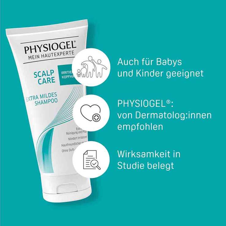 Physiogel Scalp Care extra mildes Shampoo für irritierte Kopfhaut, 200 ml
