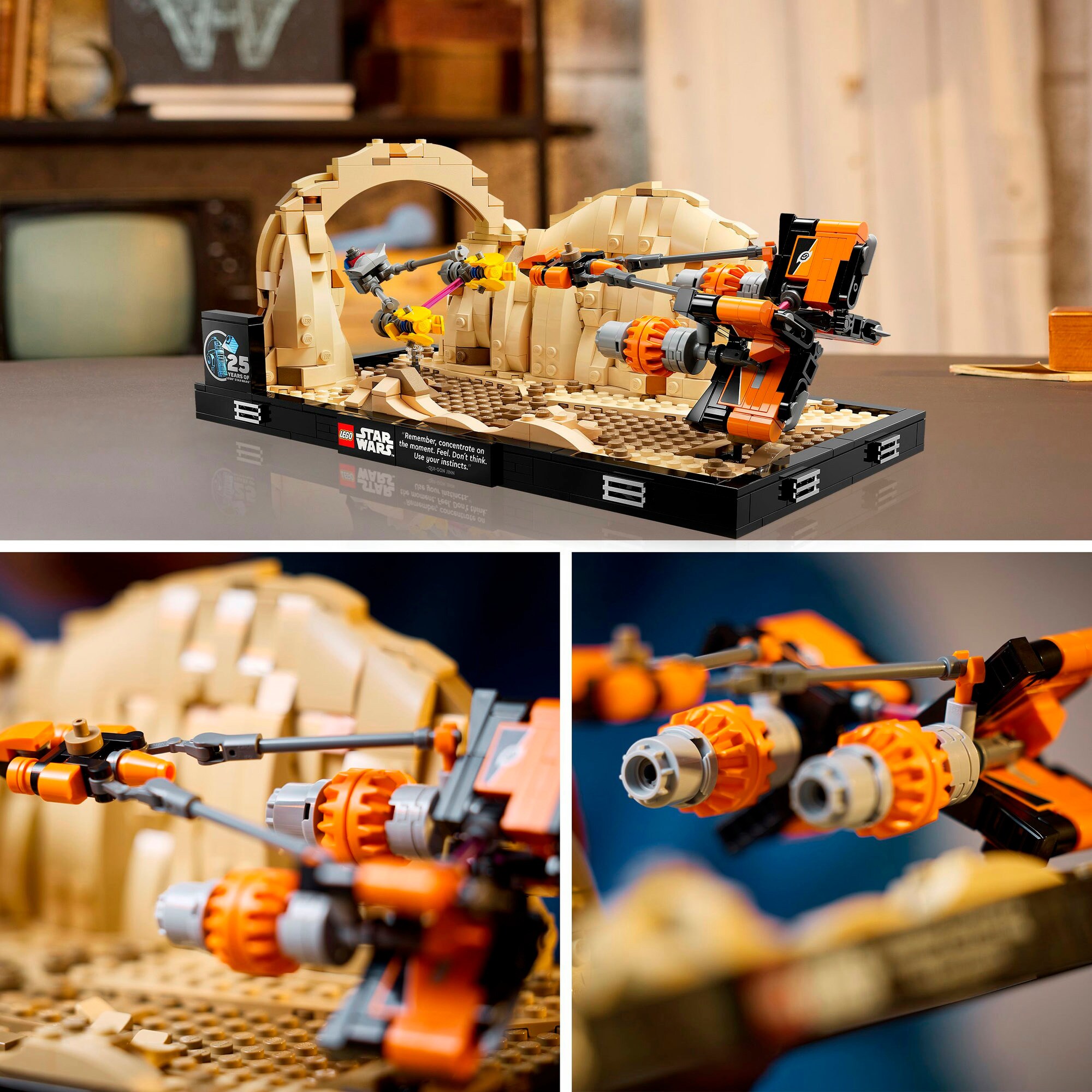 LEGO Konstruktionsspielzeug Star Wars Podrennen in Mos Espa - Diorama