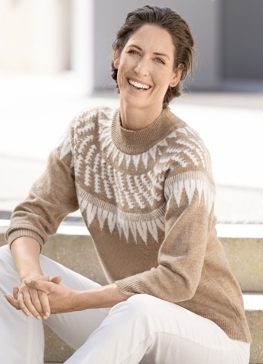 Pullover mit Norwegermuster