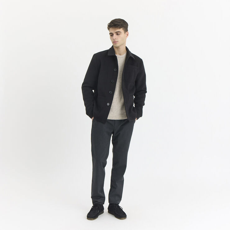 By Garment Makers Rasmus Wool Jacket Jet black