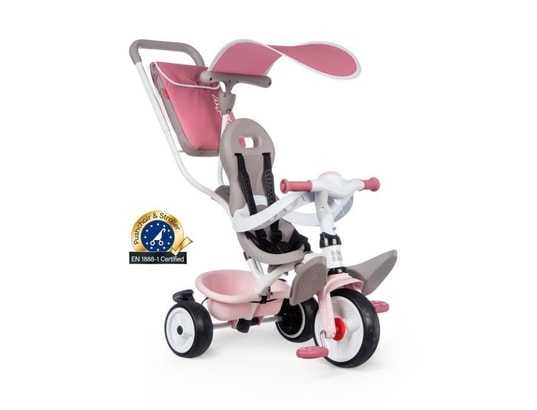 SMOBY - Tricycle baby balade plus rose
