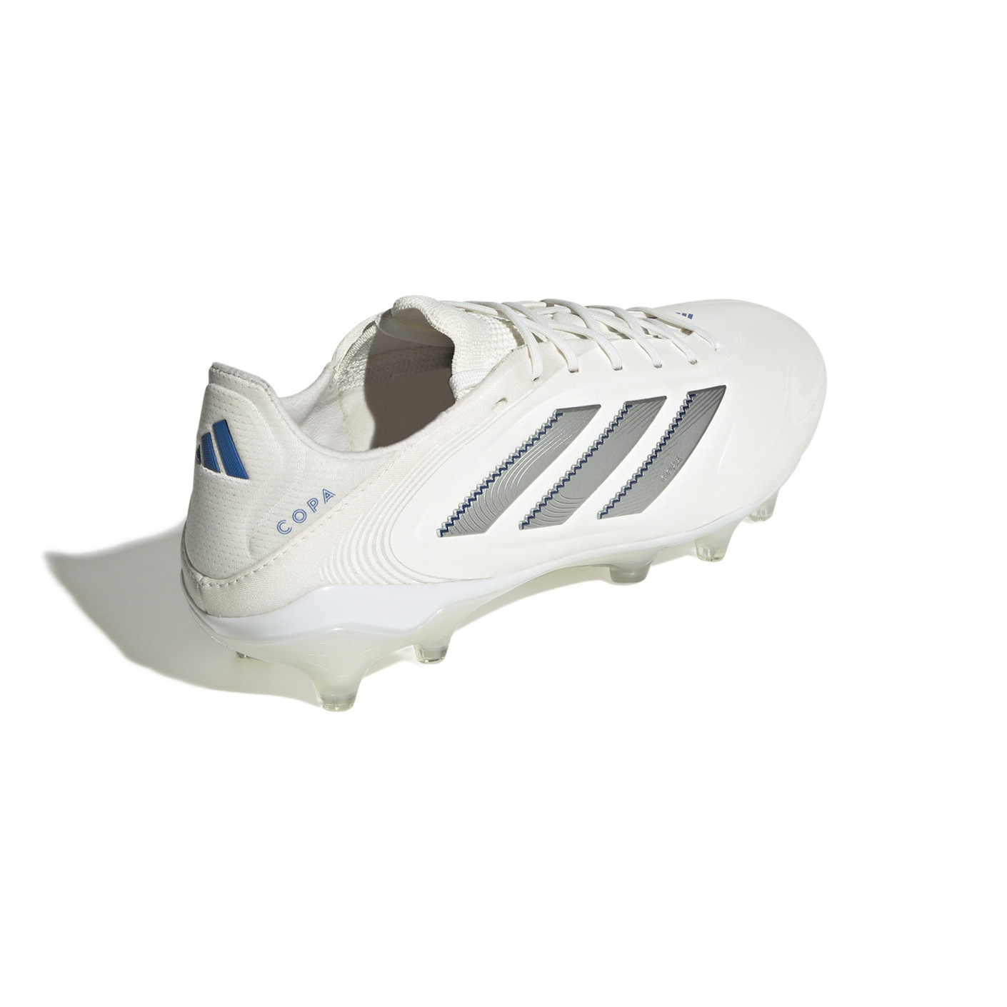 Adidas Copa Pure III Elite Gras Voetbalschoenen (FG) Wit Zilver Blauw