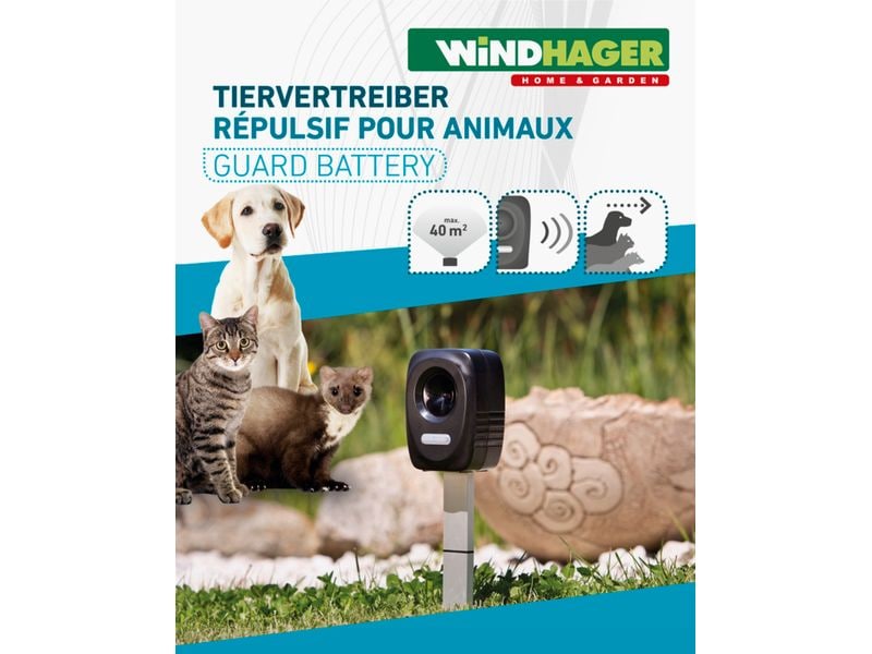 Windhager Tier-Abwehrgerät Batterie Outdoor Tiervertreiber