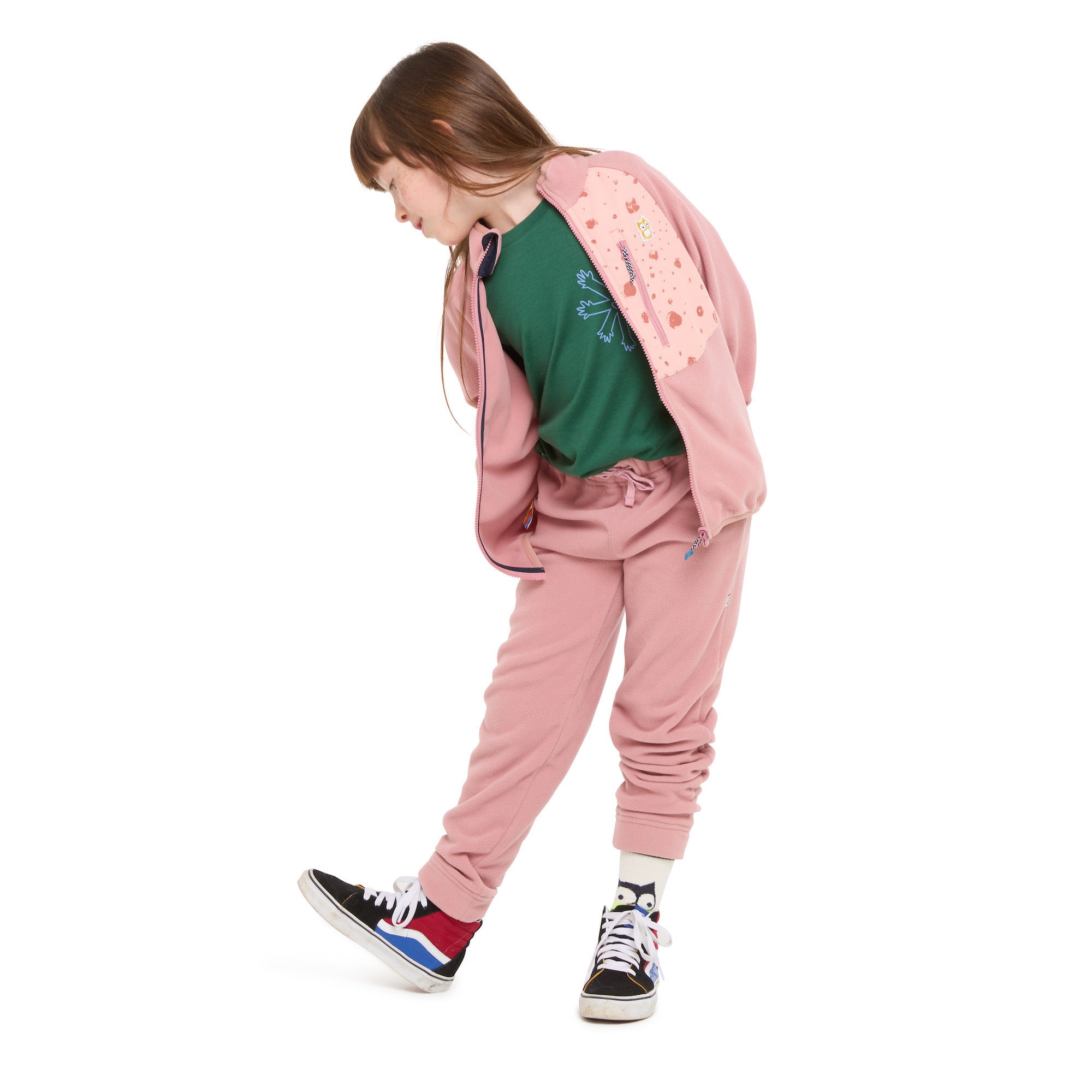 Fleecejacke Bio Avan Galaxy Dark Rose Sunset Rose