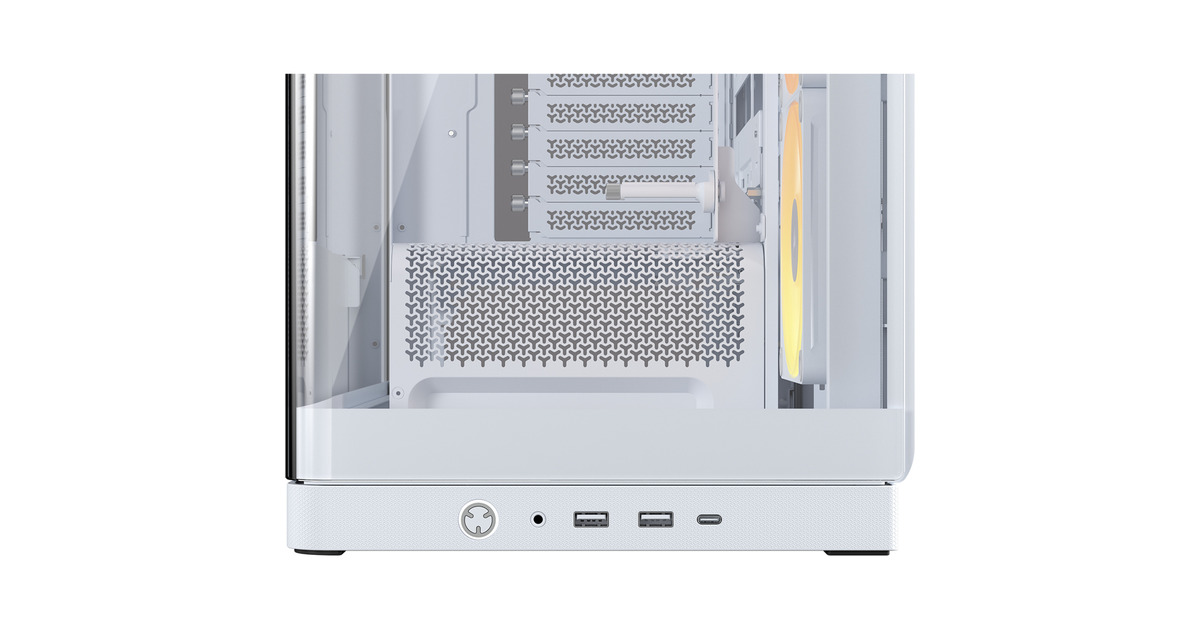 CorsairFRAME 4500X LX-R RGB LINK midi tower behuizing  (Wit | 2x USB-A | 1x USB-C | Tempered Glass)