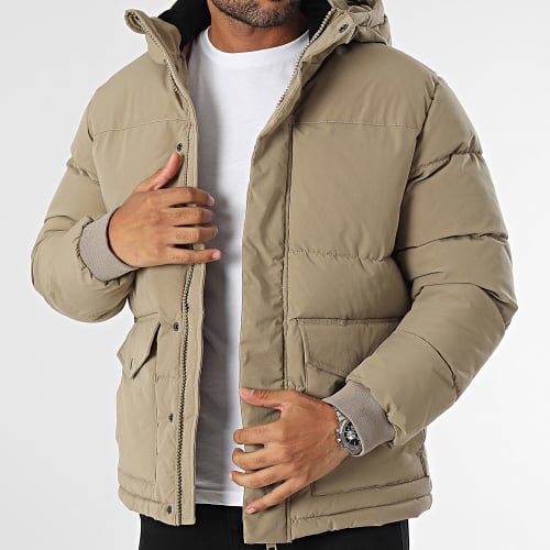 Doudoune Capuche David Beige