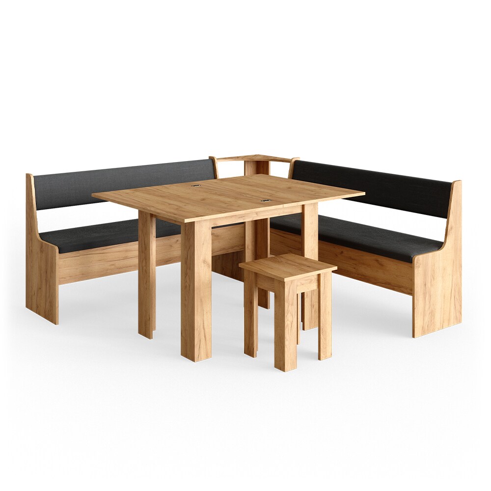 Vicco Eckbankgruppe Roman Eiche 180x180cm Esszimmergruppe Eckbank Sitzgruppe