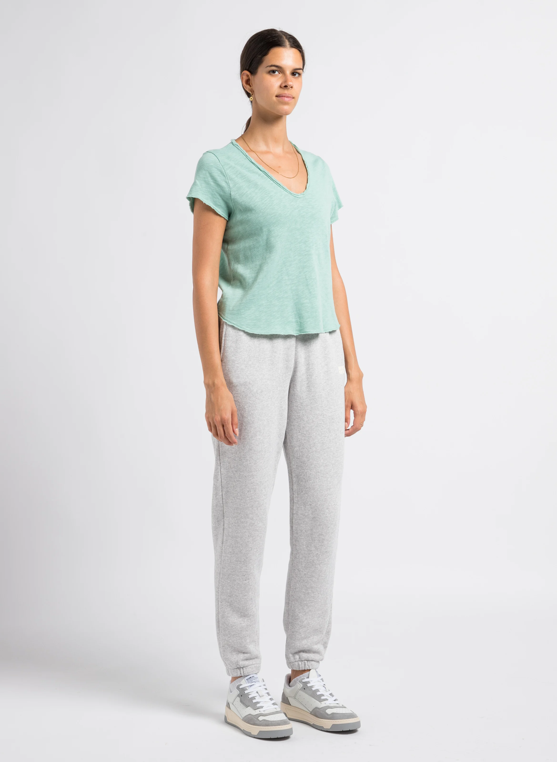 KODYTOWN - Jogging taille haute en coton | Gris