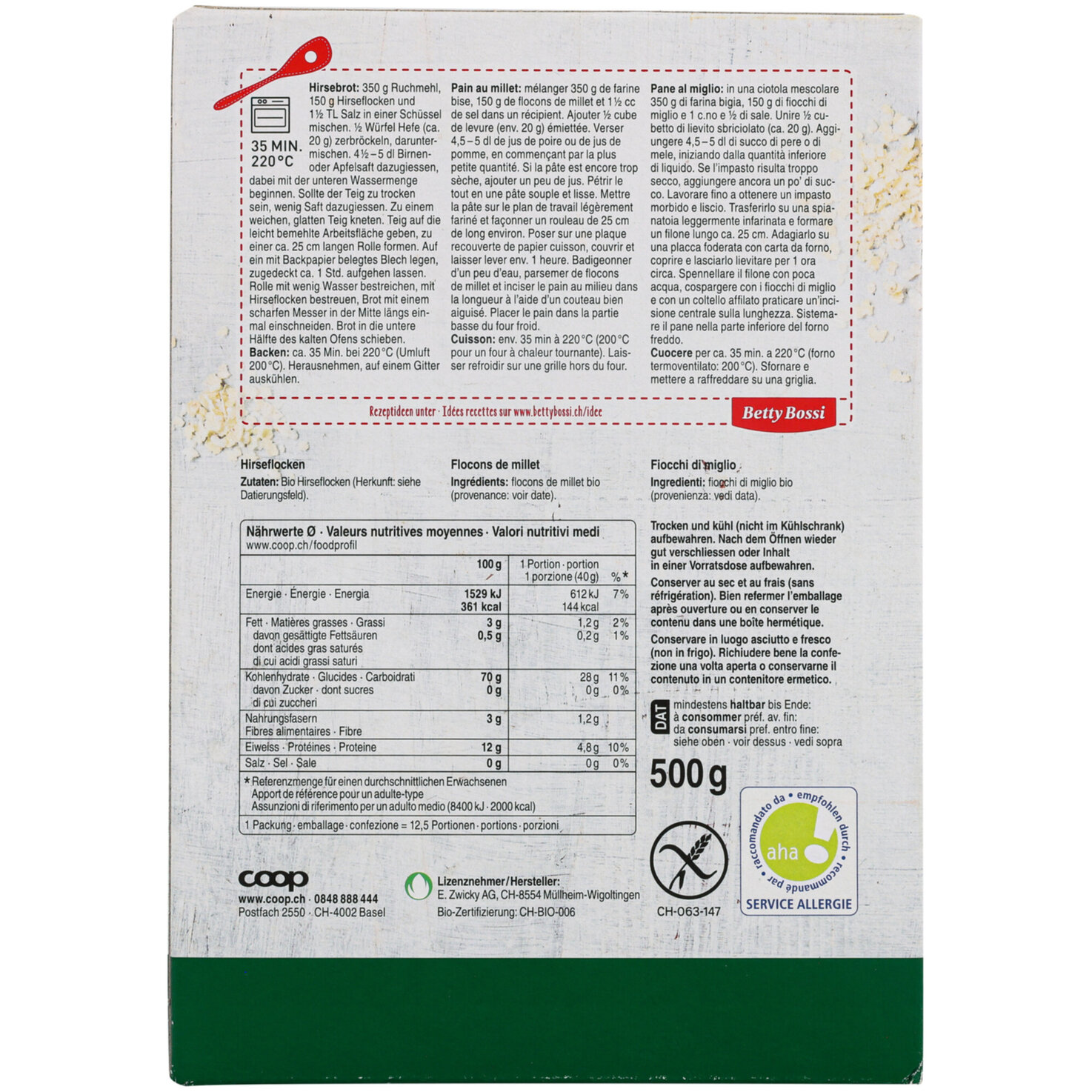 Naturaplan Bio Hirseflocken