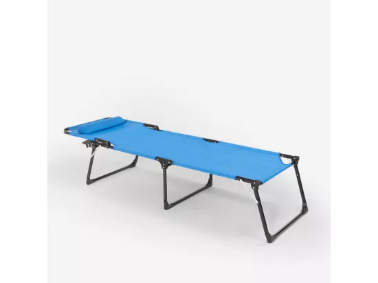 2 chaises longues pliantes en aluminium plage et jardin Gold Coast