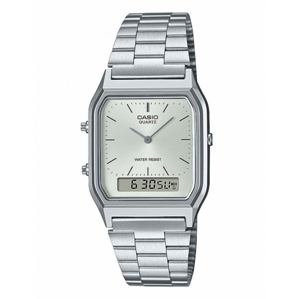 Casio Relógio AQ-230A-7AMQYES Prateado Unisexo 39mm Digital/Analógico