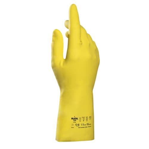 Gant de ménage latex Vital 124 Mapa Professional jaune taille 7 Latex FSC