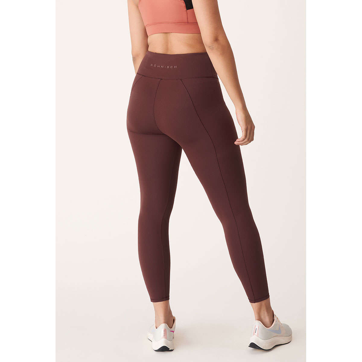 Röhnisch Nora Lasting High Waist Hardloopbroek Lang Bruin Dames