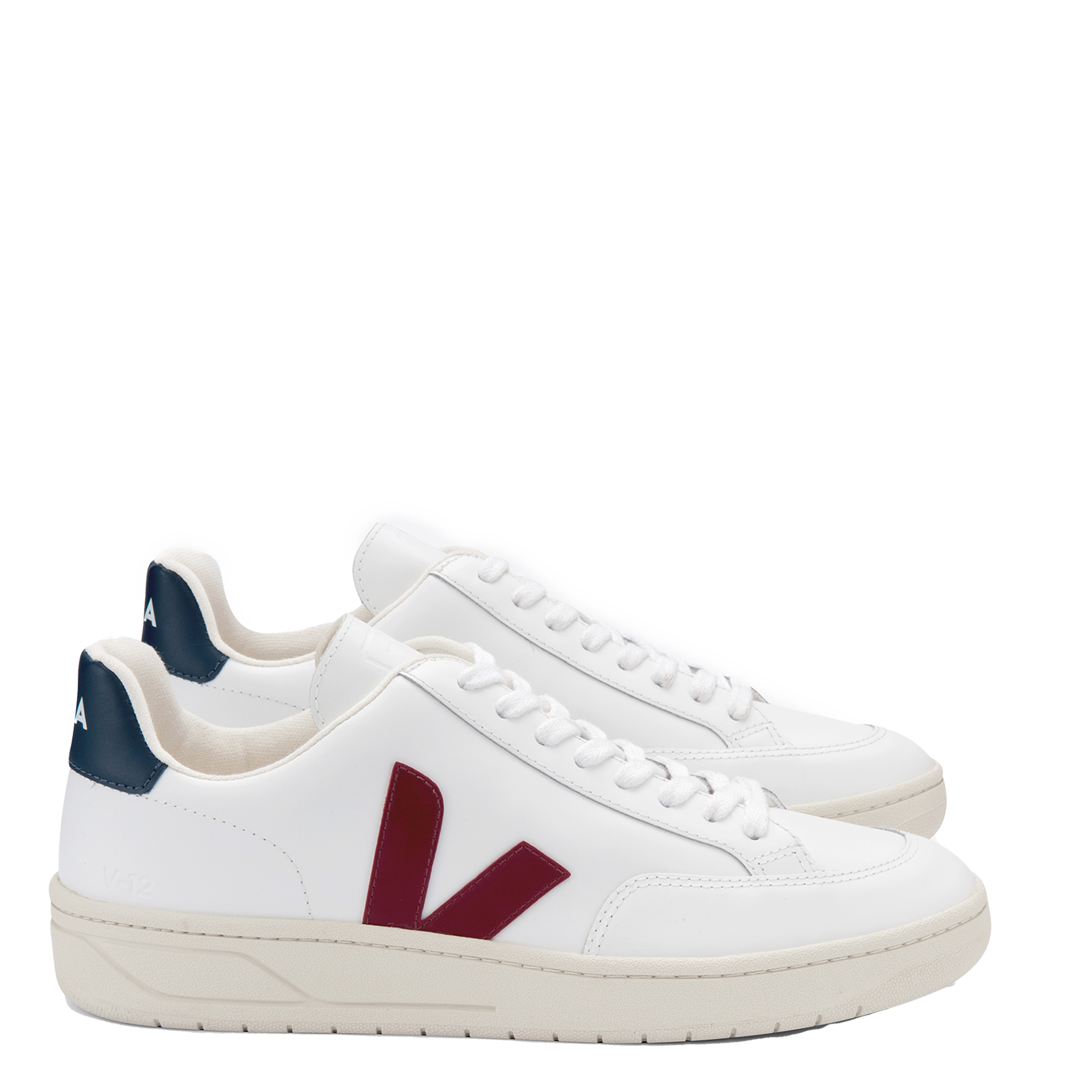 V-12 - Veja V-12 en cuir | Blanc