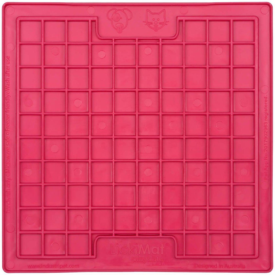 LICKIMAT -Slikkemåtte -Cat Playdate Pink 20X20Cm
