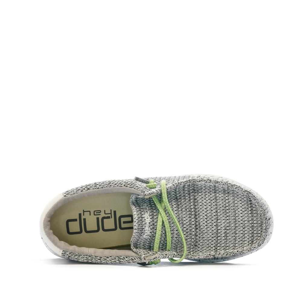 Hey Dude Chaussures Grises/Noires Garçon Hey Dude Wally Youth