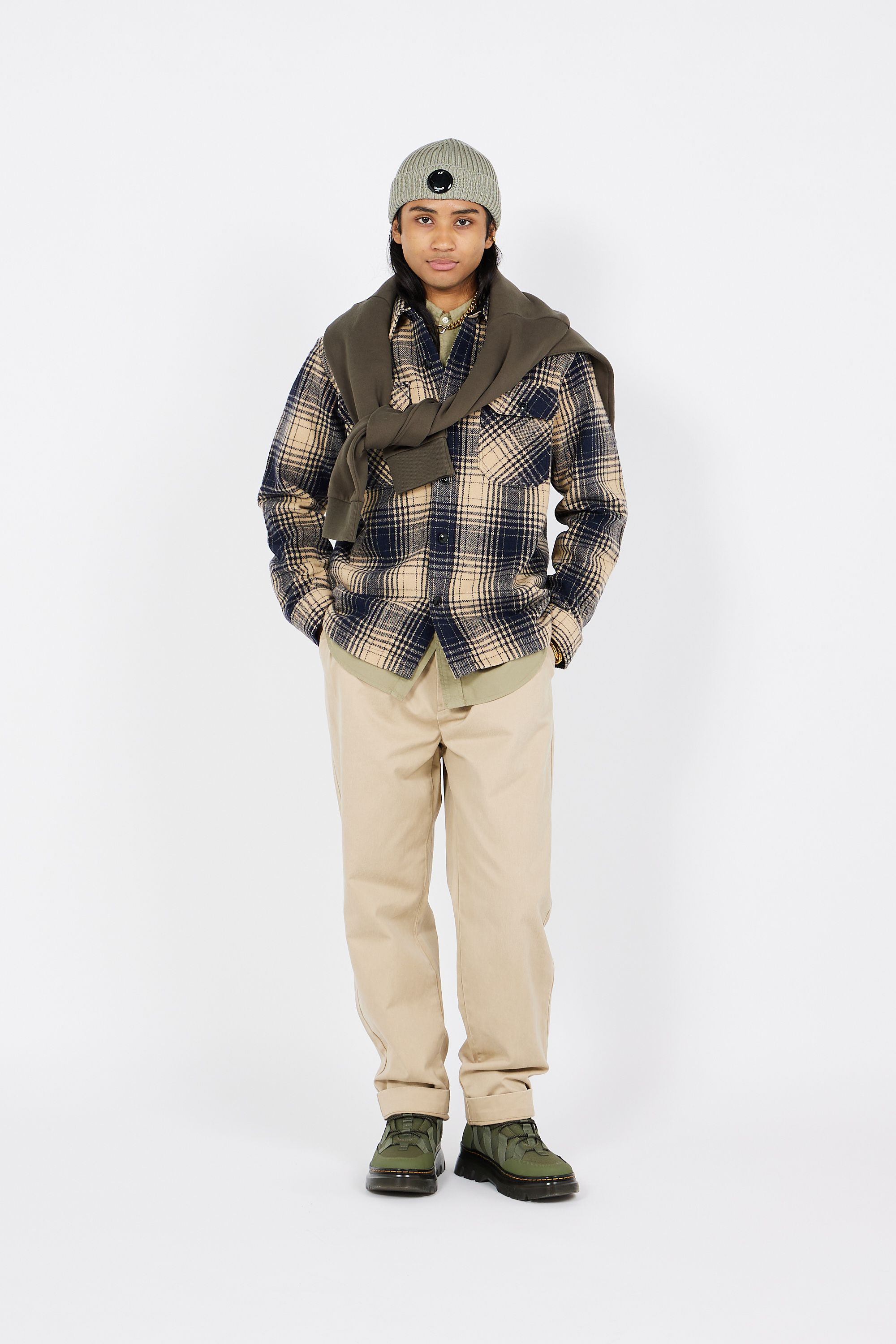 POLO RALPH LAUREN Chemise  Custom Fit Garment-Dyed Oxford Shirt Kaki