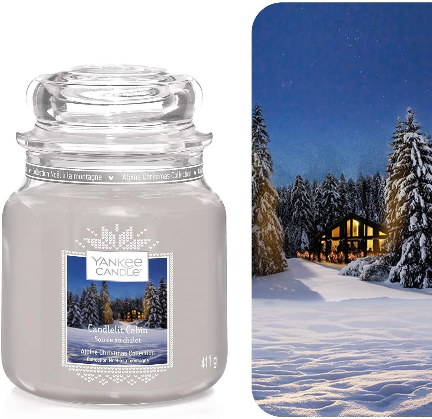 Yankee Candle Duftkerze Candlelit Cabin Medium Jar