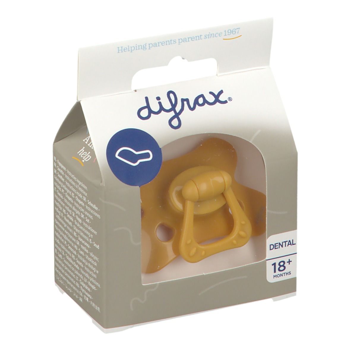 difrax® Dental Schnuller 18+ Monate Honey