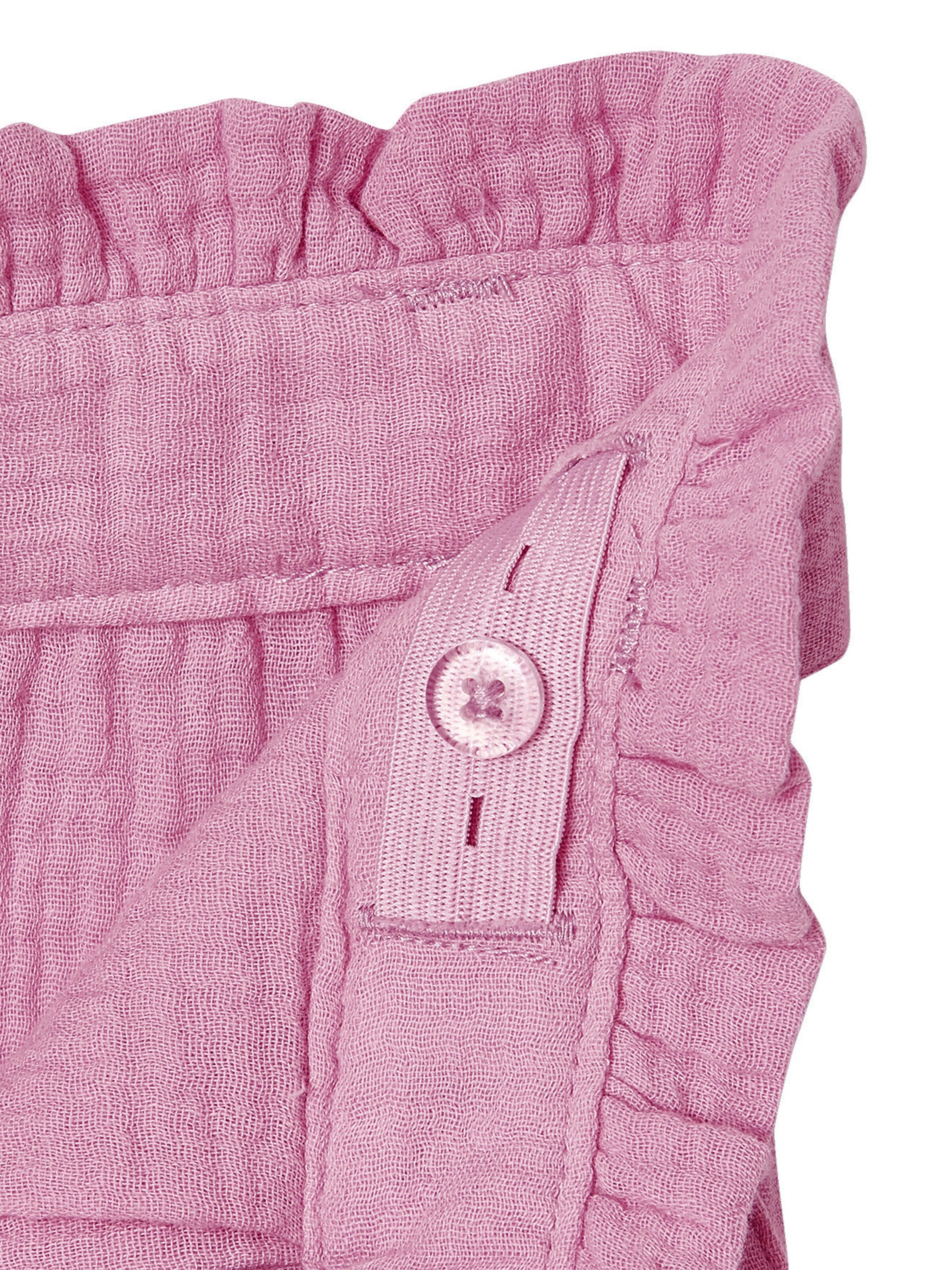 Vertbaudet Mädchen Paperbag-Hose, 7/8 lila