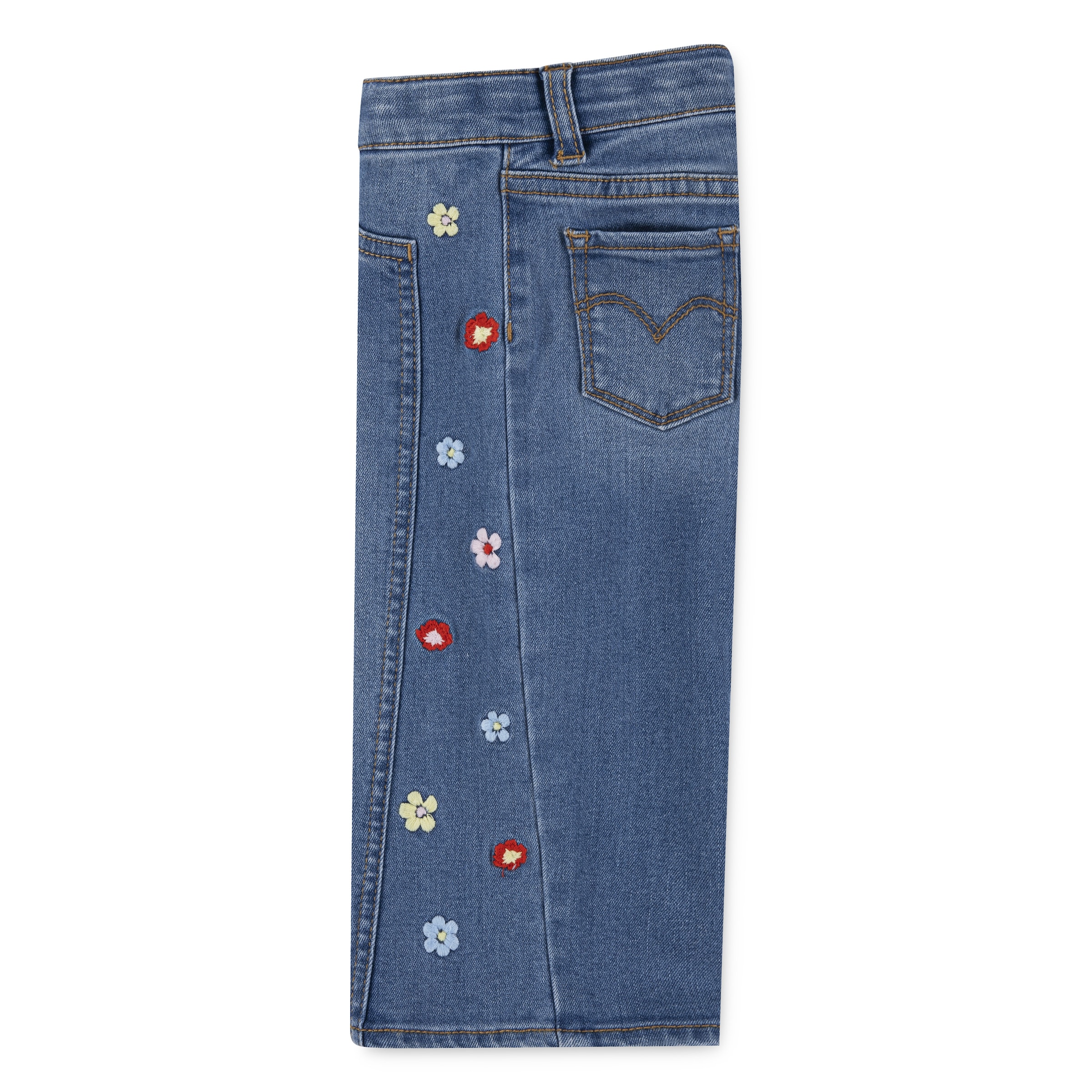 Levi's® Kids Langarmshirt & Hose »LVG CROCHET LEVI'S TOP,JEANS«, 2 Stk. mit Blümchenstickereien - for GIRLS