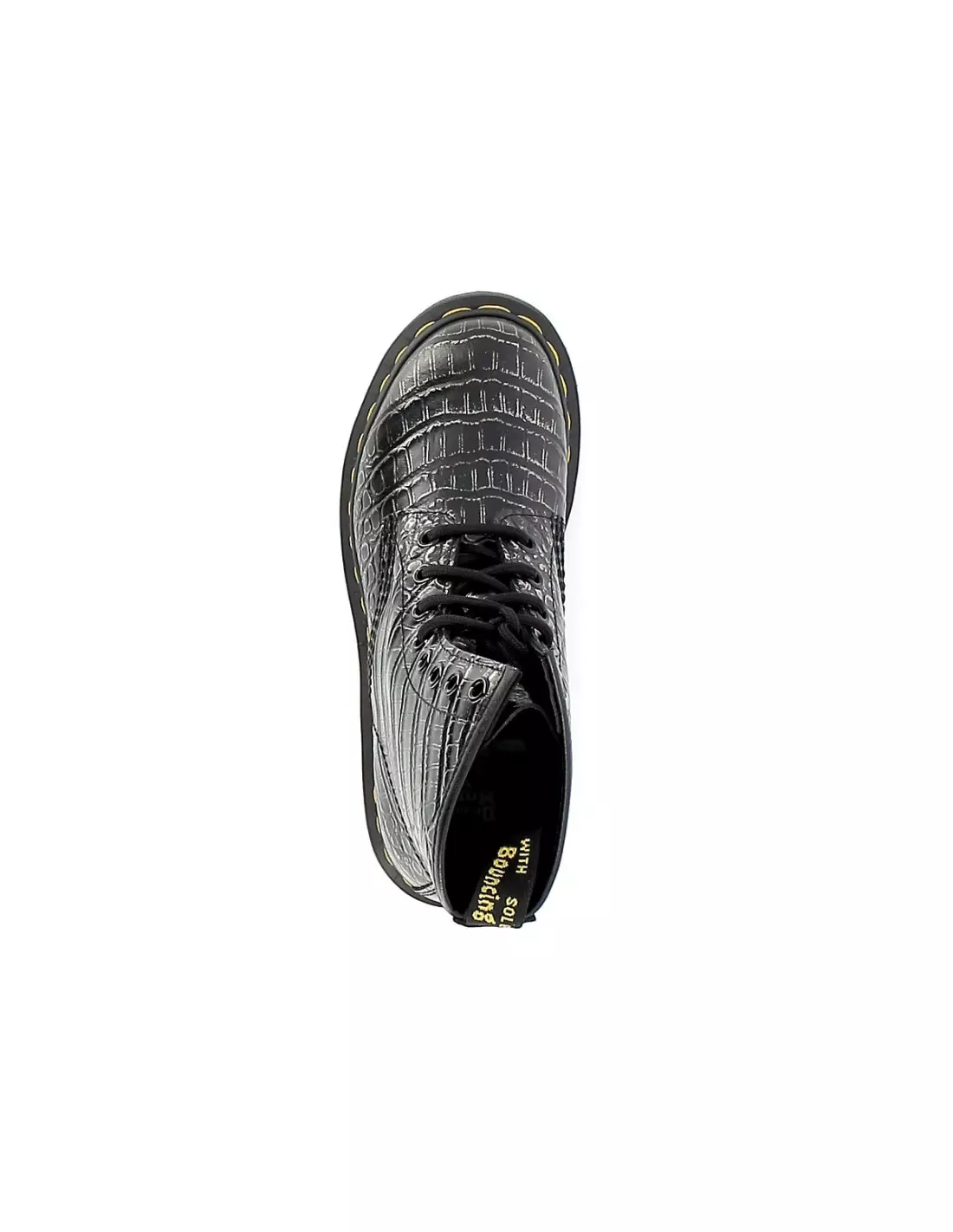 DR MARTENS 1460 W - Boots & bottines Gunmetalwildcrocemboss