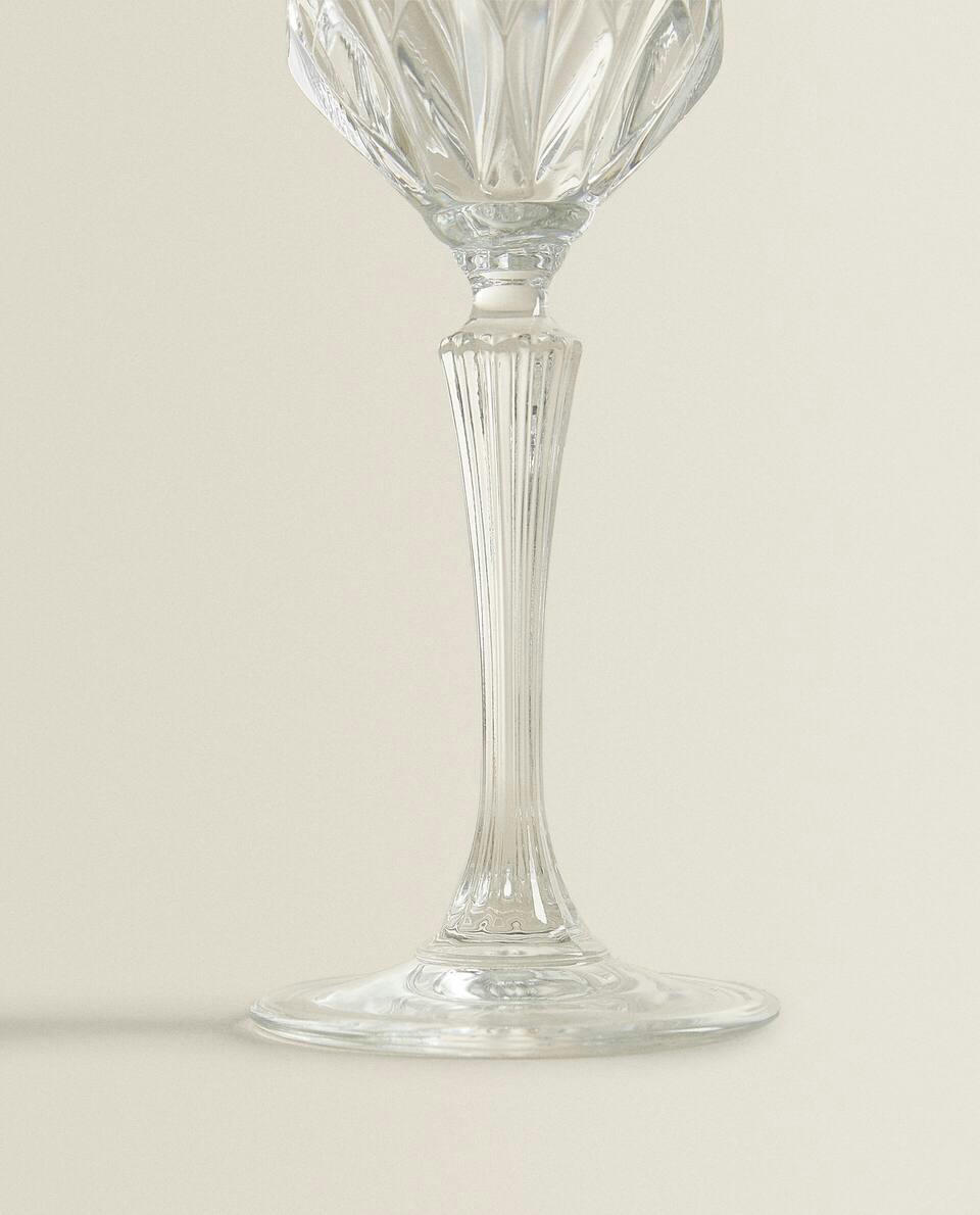 COPO DE ÁGUA DE CRISTAL GRAVADO