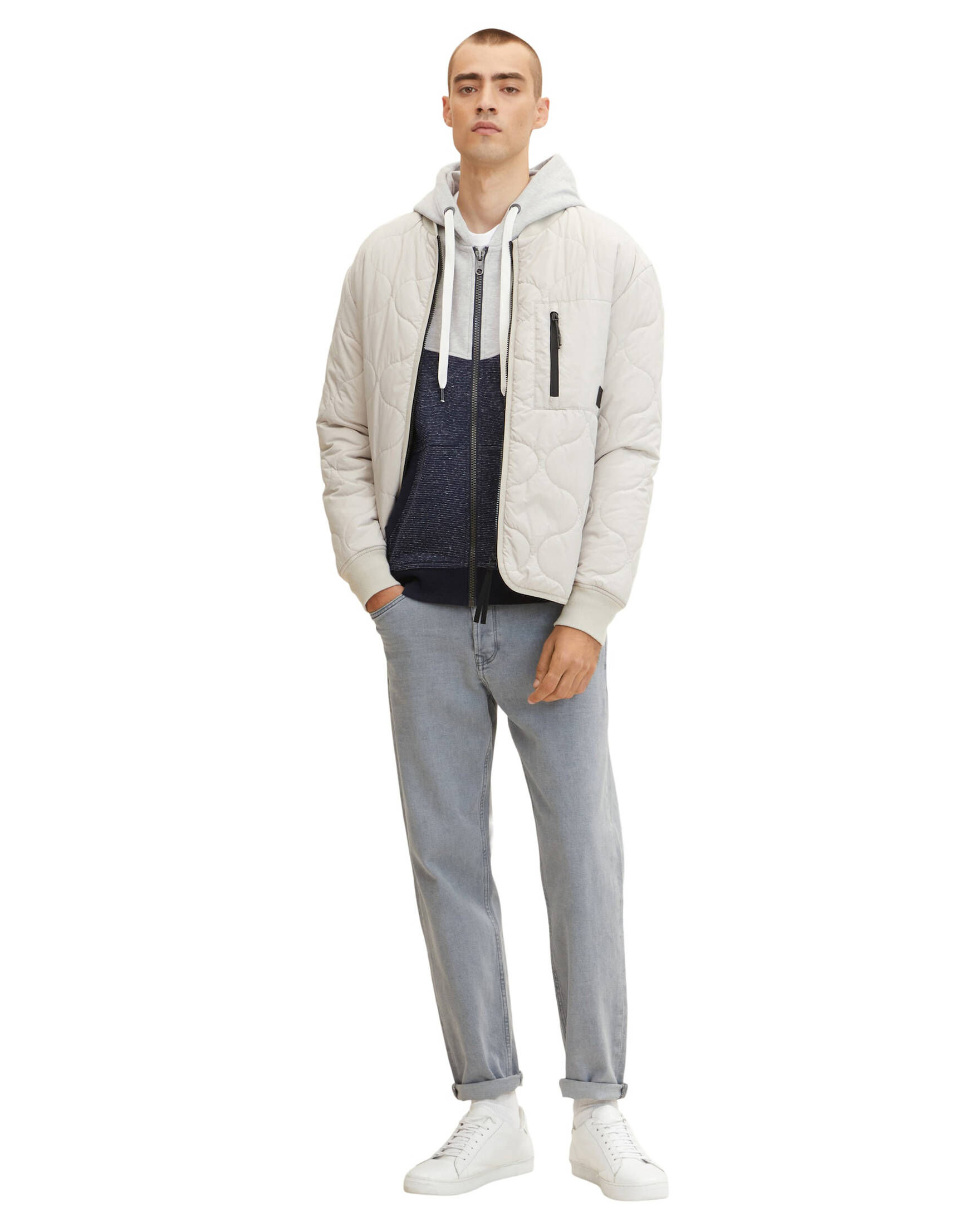 Tom Tailor| Herren Sweatjacke COLORBLOCK ZIPPER JACKET