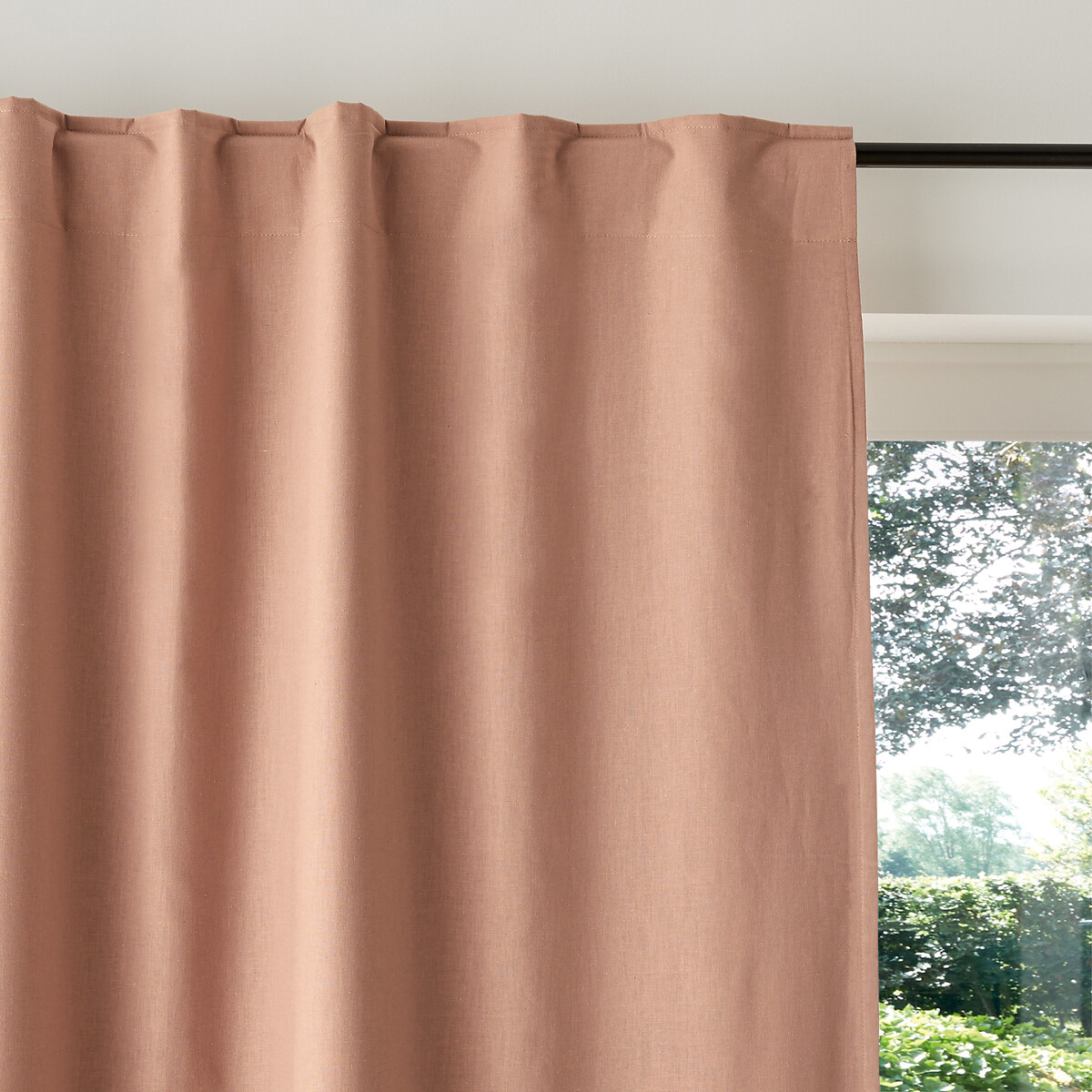 LA REDOUTE INTERIEURS<br>Cortina blackout em meio linho com laços ocultos, Lincot