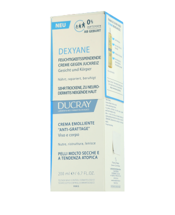 Ducray Dexyane Feuchtigkeitsspendende Creme gegen Juckreiz 200ml