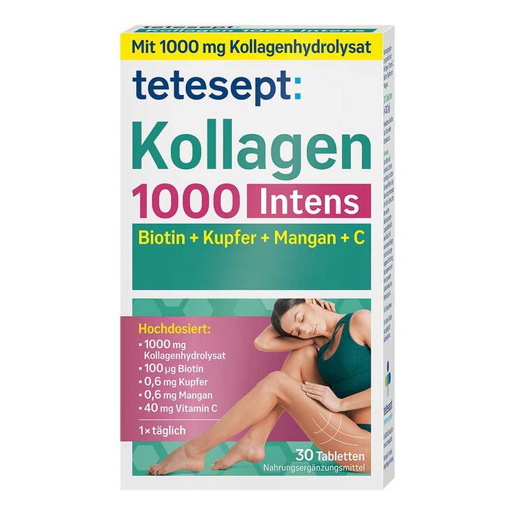 Tetesept Kollagen 1000 Intens Tabletten, 30 St