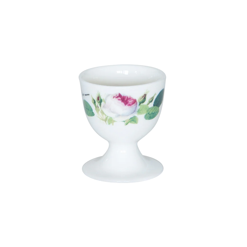 Coquetier Rose redouté en porcelaine (lot de 6) Roy Kirkham