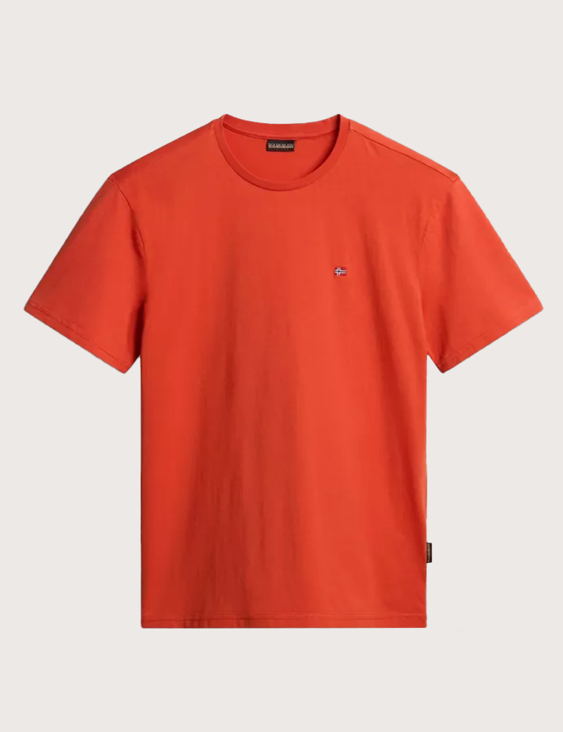 NAPAPIJRI T-SHIRT HOMME LOGO CŒUR SALIS ROUGE