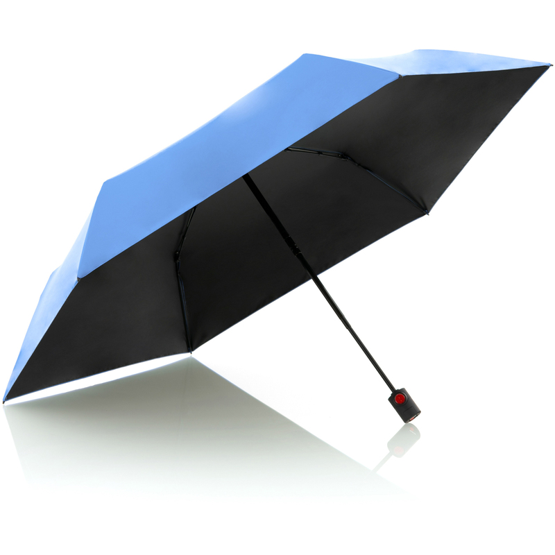 Knirps Regenschirm Duomatic Ultra Light Heat Shield, blau/schwarz