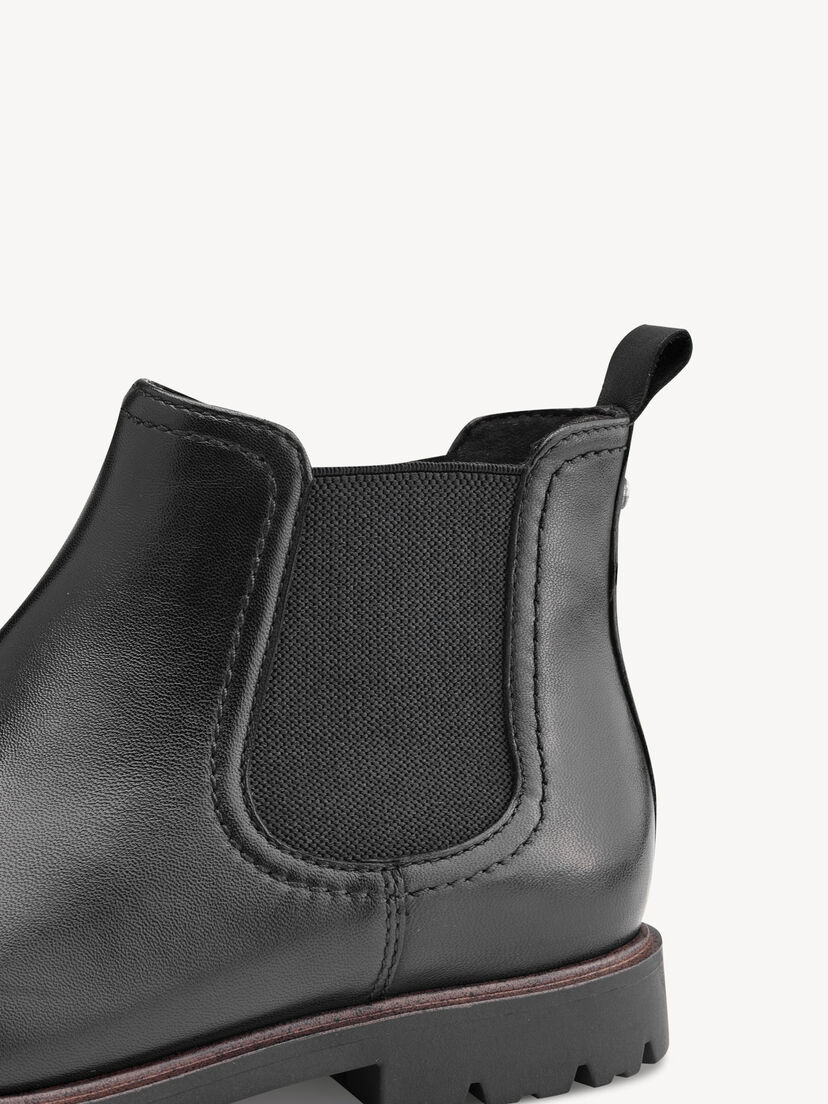 Leren Chelseaboot - zwart