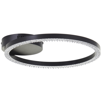 Brilliant plafondlamp Aurelia 11W 1210lumen zwart