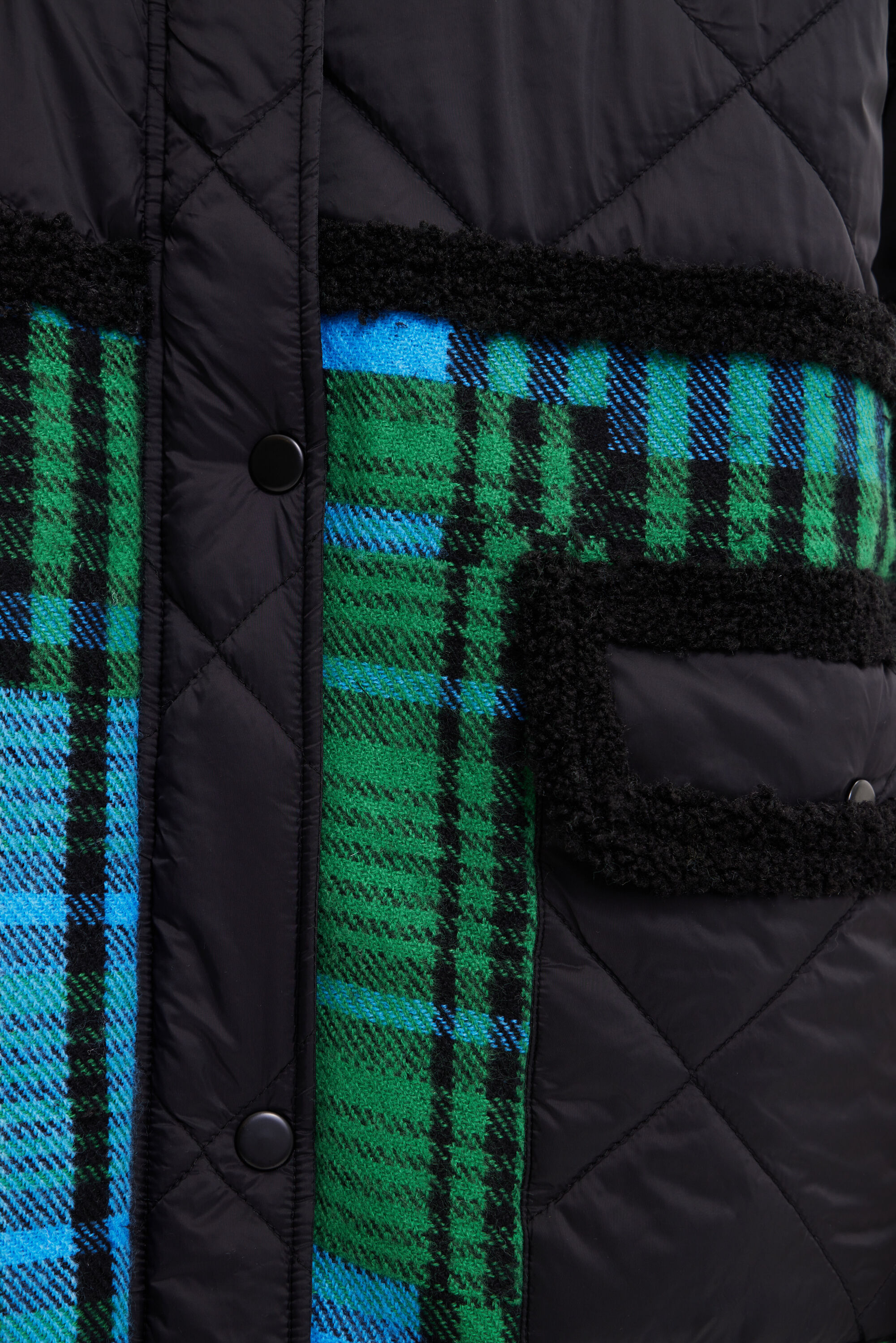 Poncho multifuncional com patches