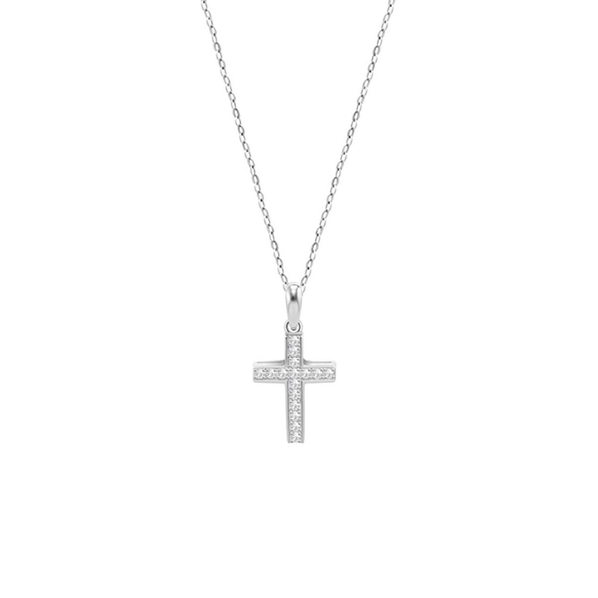 Collier Lotus Silver Croix argent et oxyde