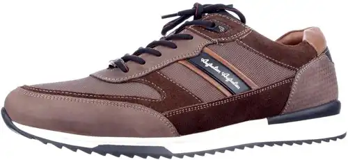 Australian taupe/zwart combi 15.1600.06 - maat 47 veterschoen taupe/zwart combi - maat 47 Calandschoen