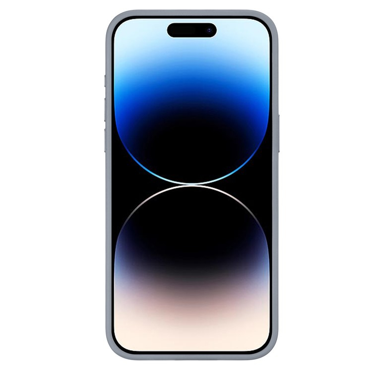 iPhone 15 Pro Hybrid Hülle TPU Bumper mit Acryl Rückseite   E-Ink Display - Grau