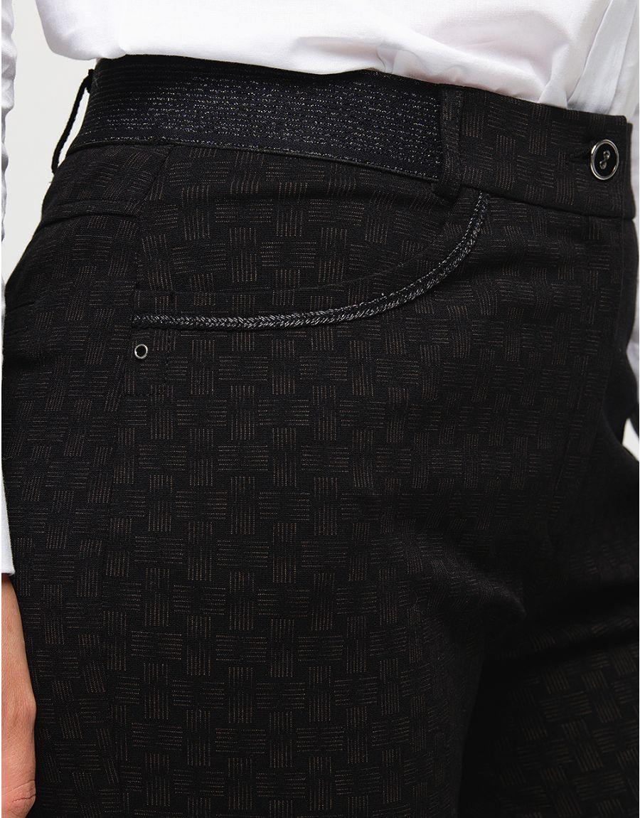 Pantalon chic noir marron