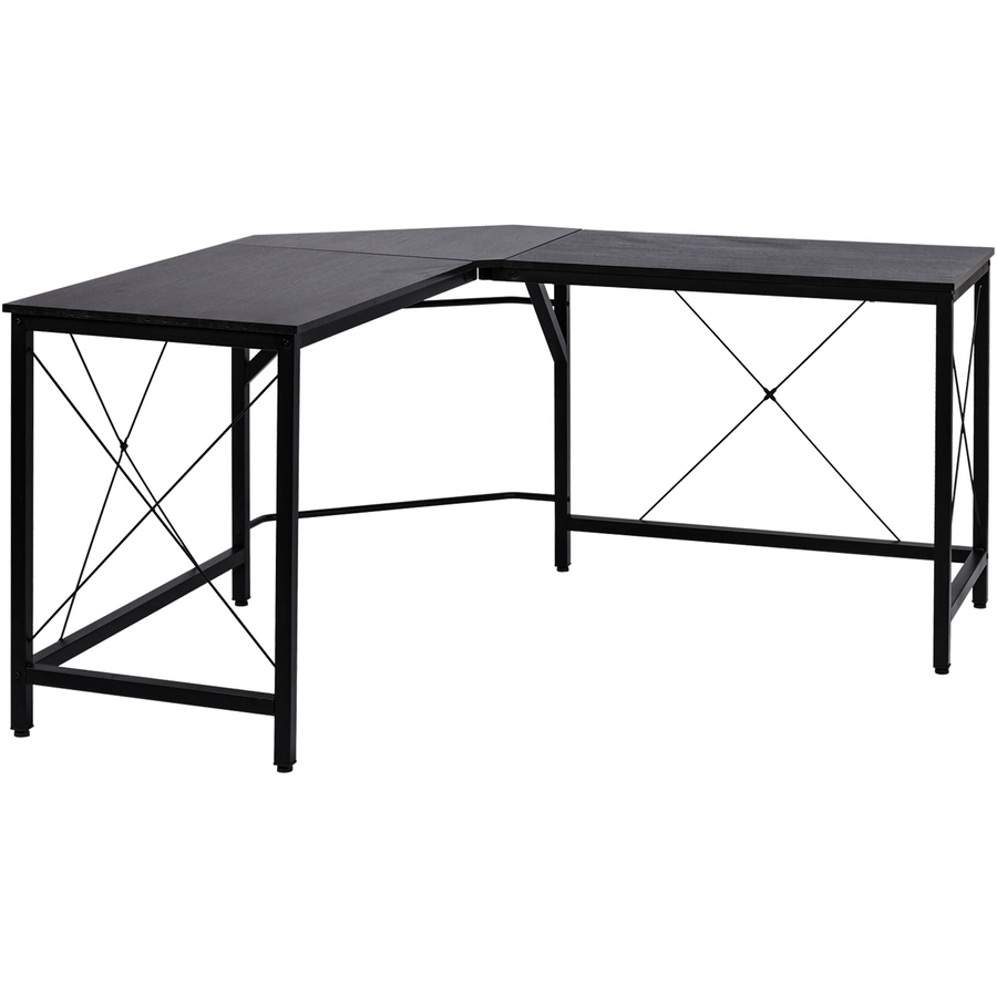 HOMCOM Winkelschreibtisch schwarz