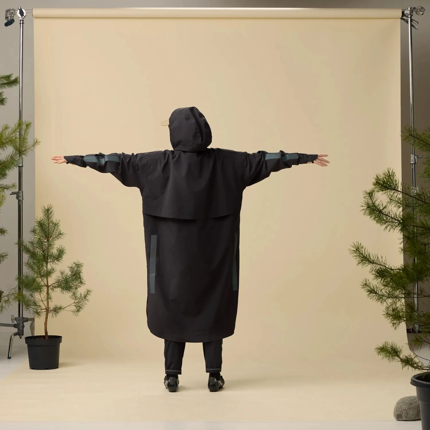Fjällräven Hoja Rain Poncho Black