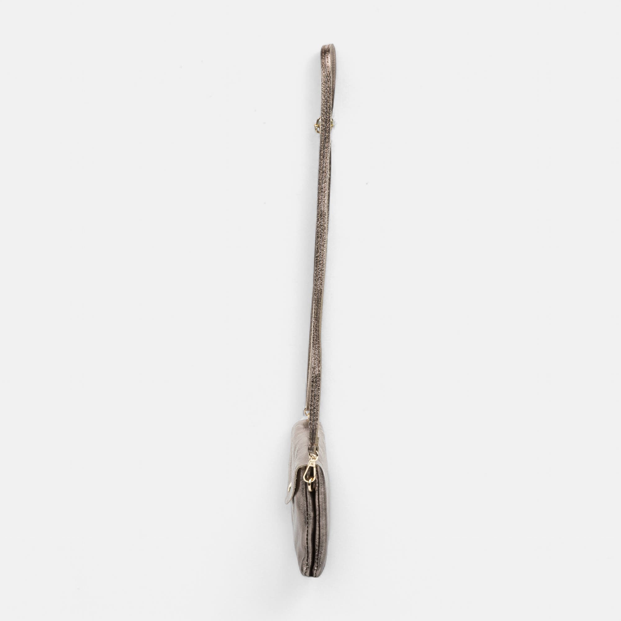 Sac bandoulière en cuir bronze