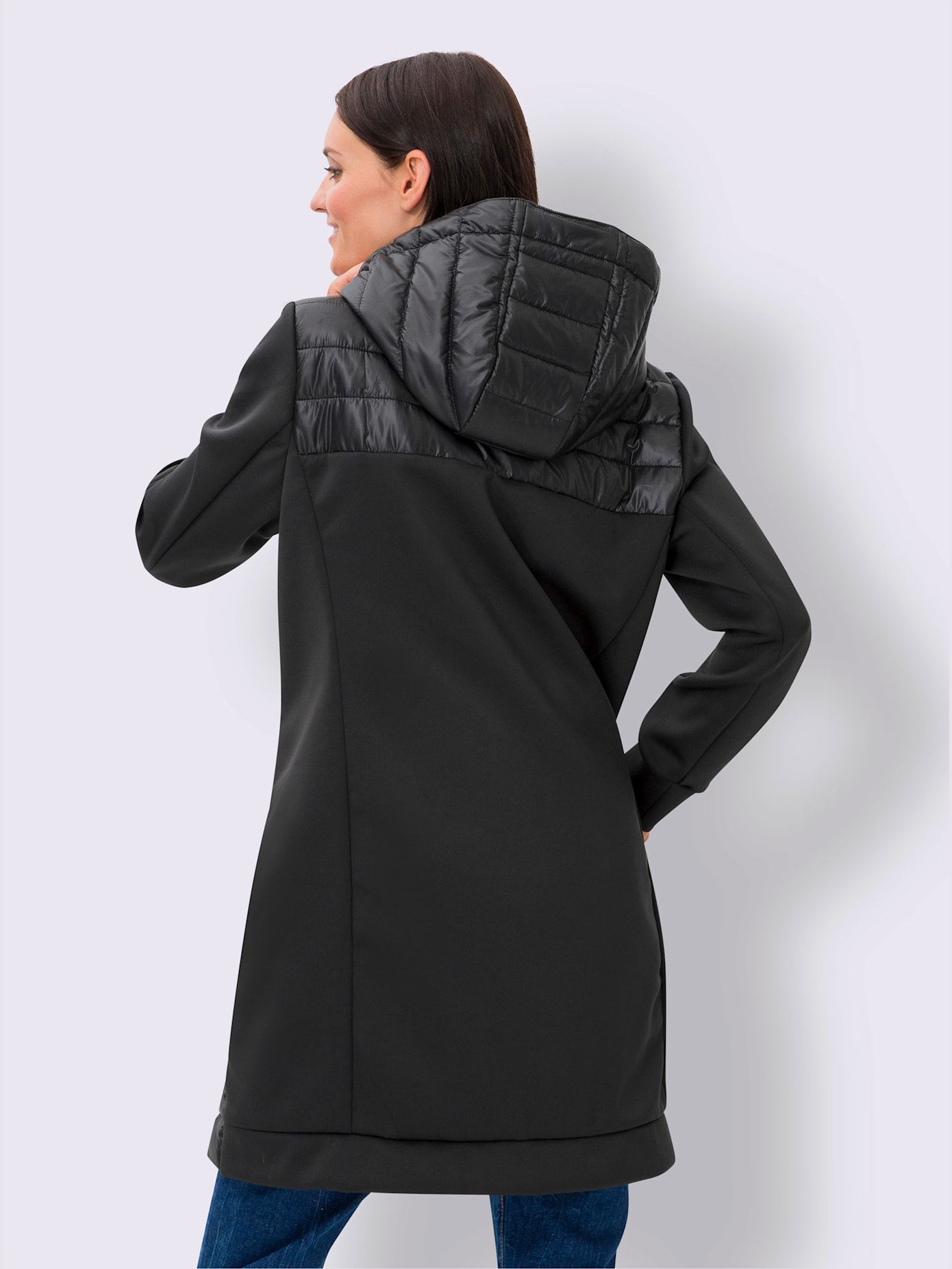 Manteau motif matelassé