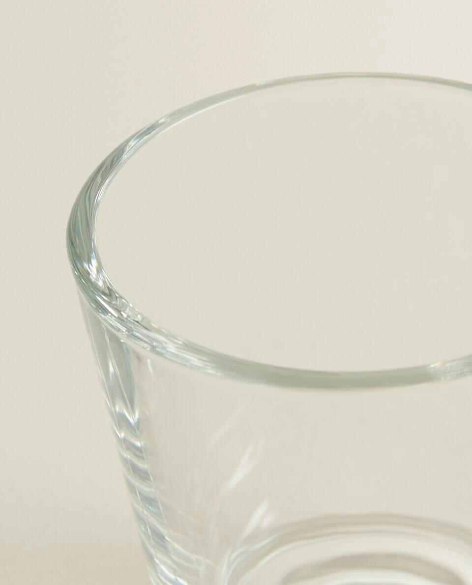 XÍCARA DE CAPPUCCINO DE VIDRO TRANSPARENTE