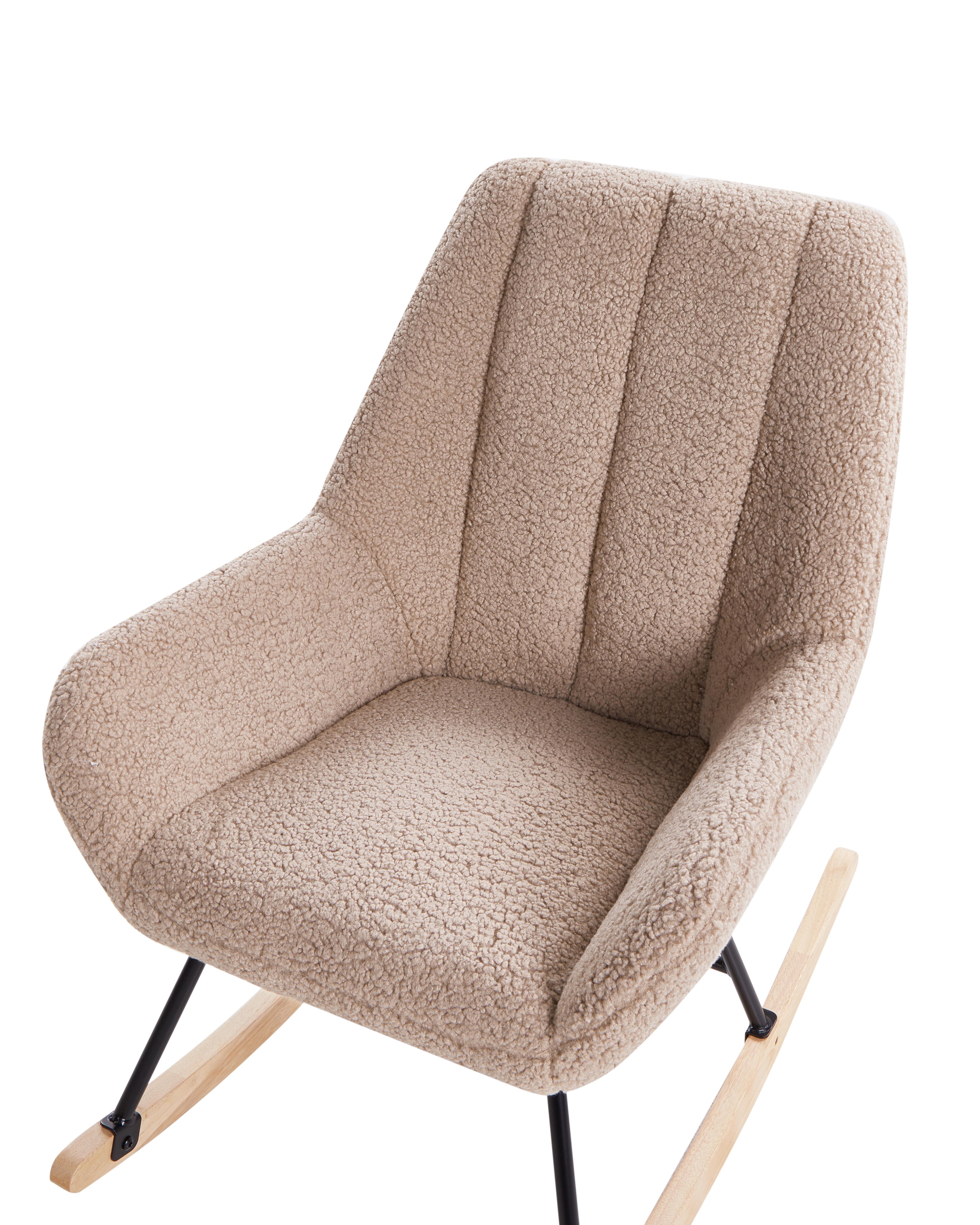 Schommelstoel KINNO Bouclé Beige